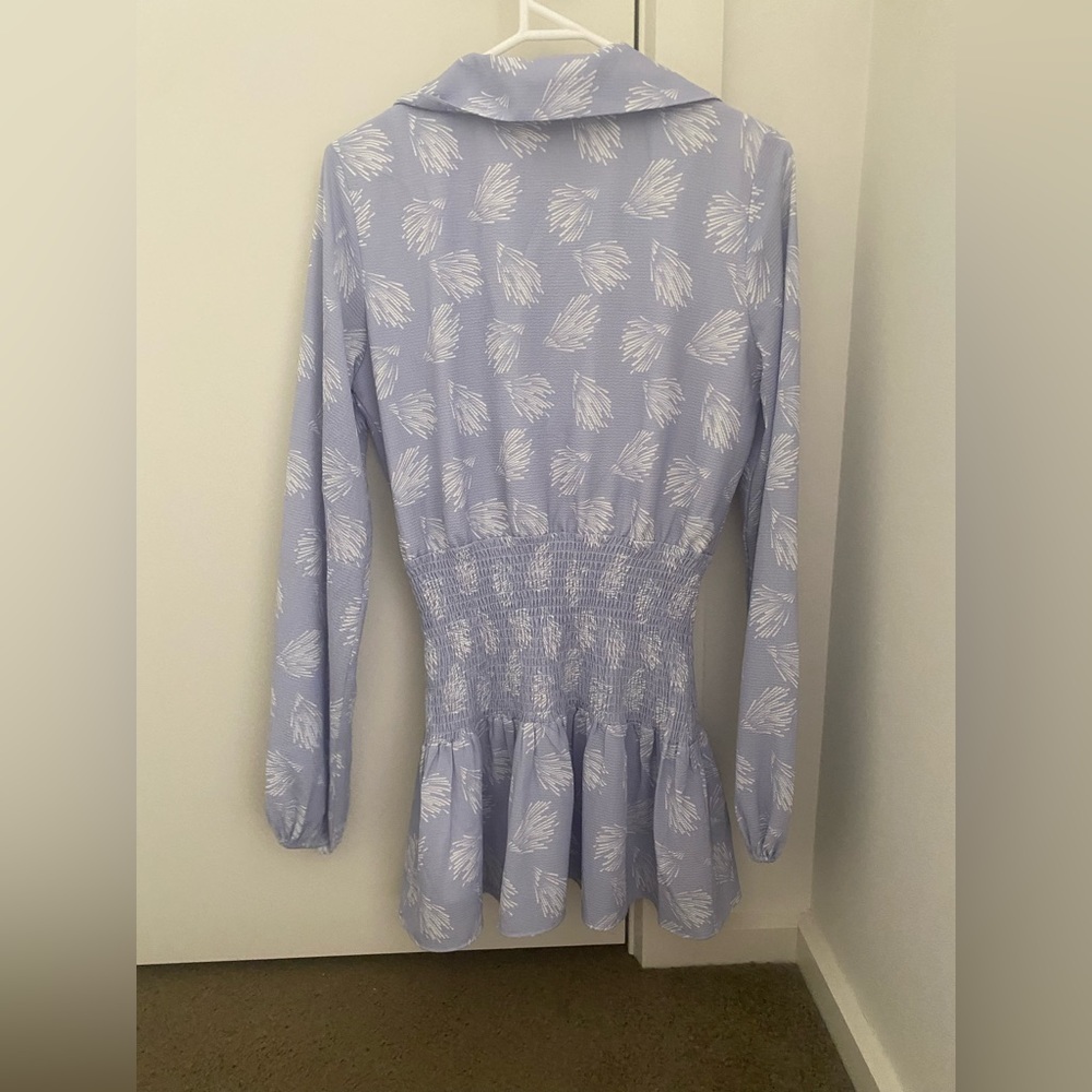 Beginning Boutique size 6 “Day on the Green Blue Shell Dress” - Picture 3 of 3